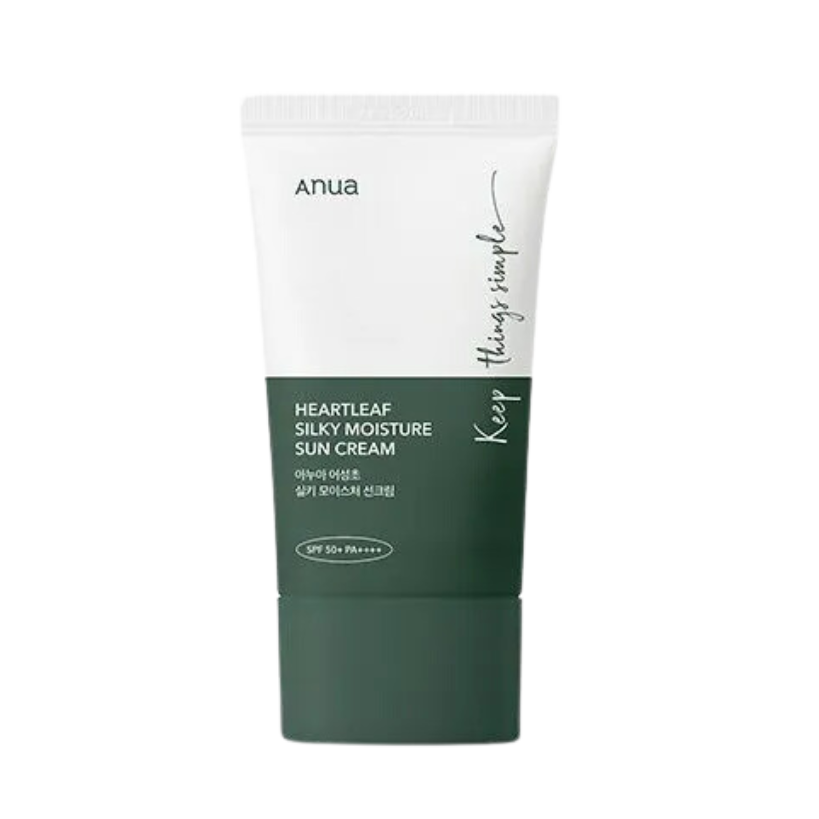 ANUA Heartleaf Silky Moisture Sun Cream SPF50+ PA++++ – apsauga nuo saulės