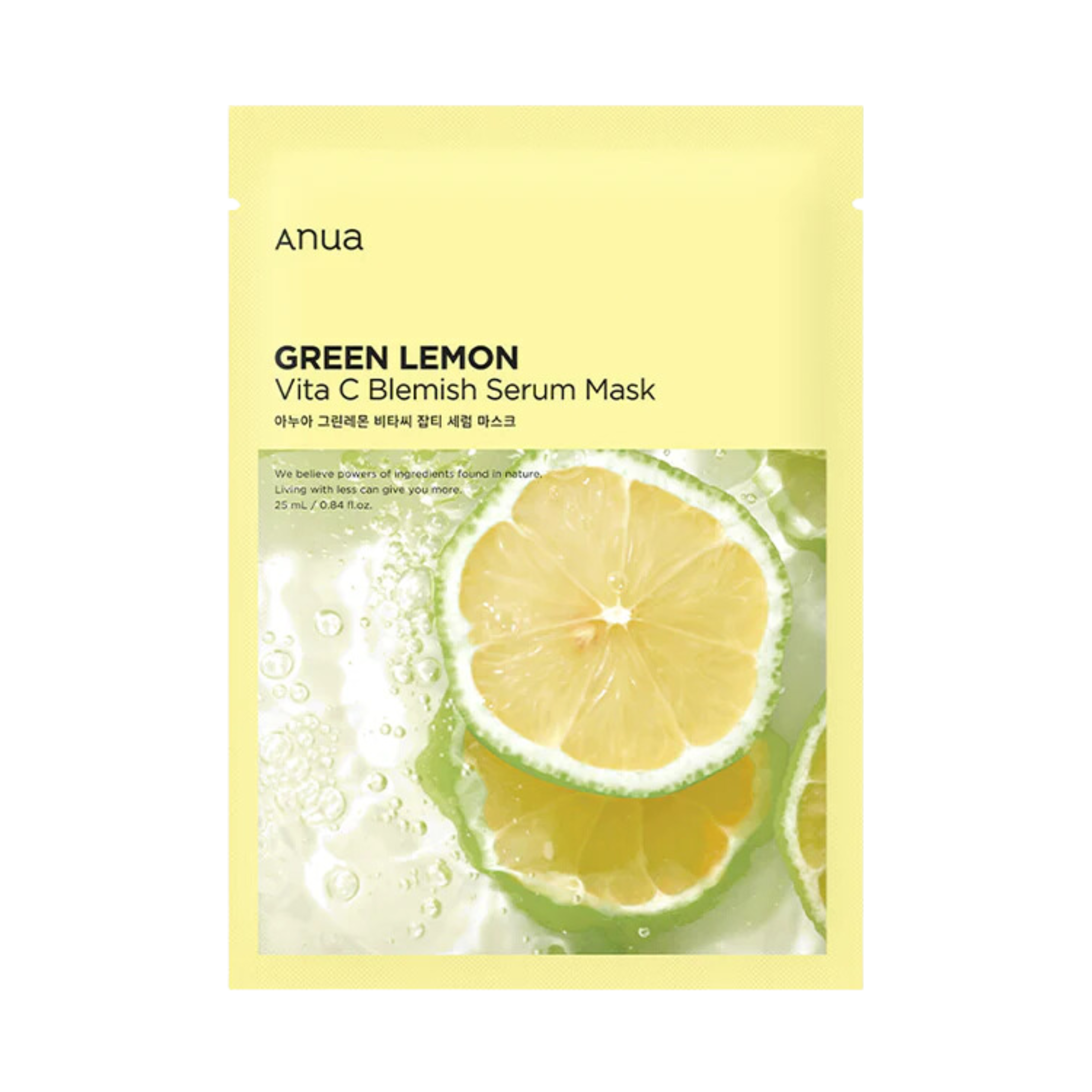 ANUA Green Lemon Vita C Blemish Serum Mask – lašktinė veido kaukė