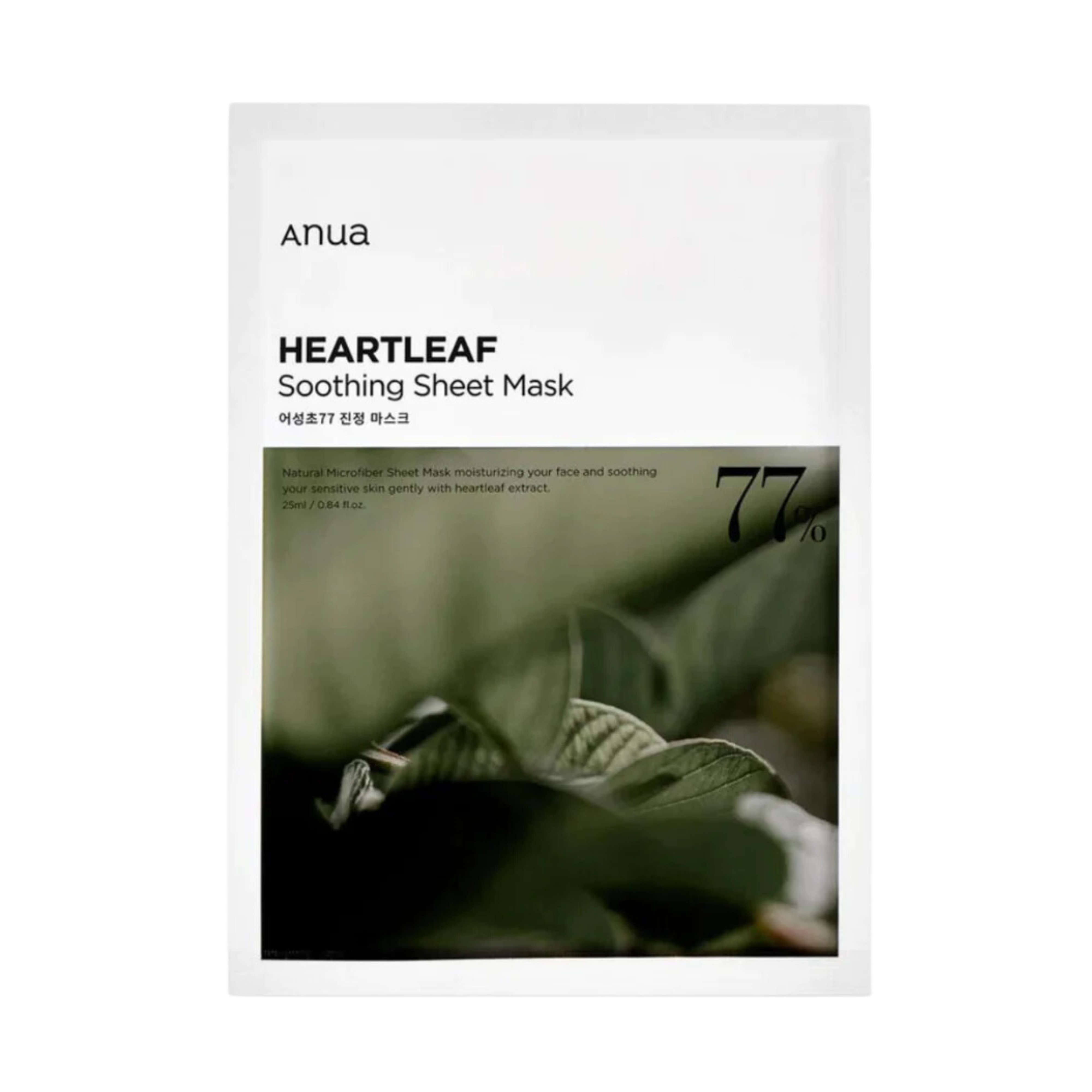 ANUA Heartleaf 77% Soothing Sheet Mask – lakštinė veido kaukė